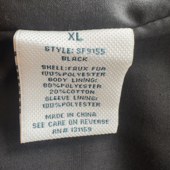 Sebby Black Teddy Coat - Picture 4 of 5